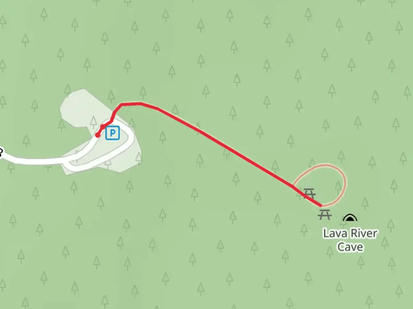 An image depicting the trail FR 171B and its surrounding area.