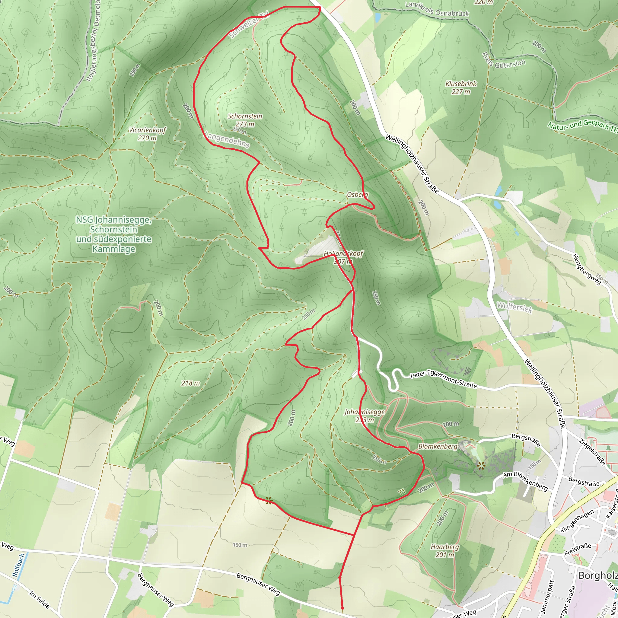 Luisenturm Weg mobile static map
