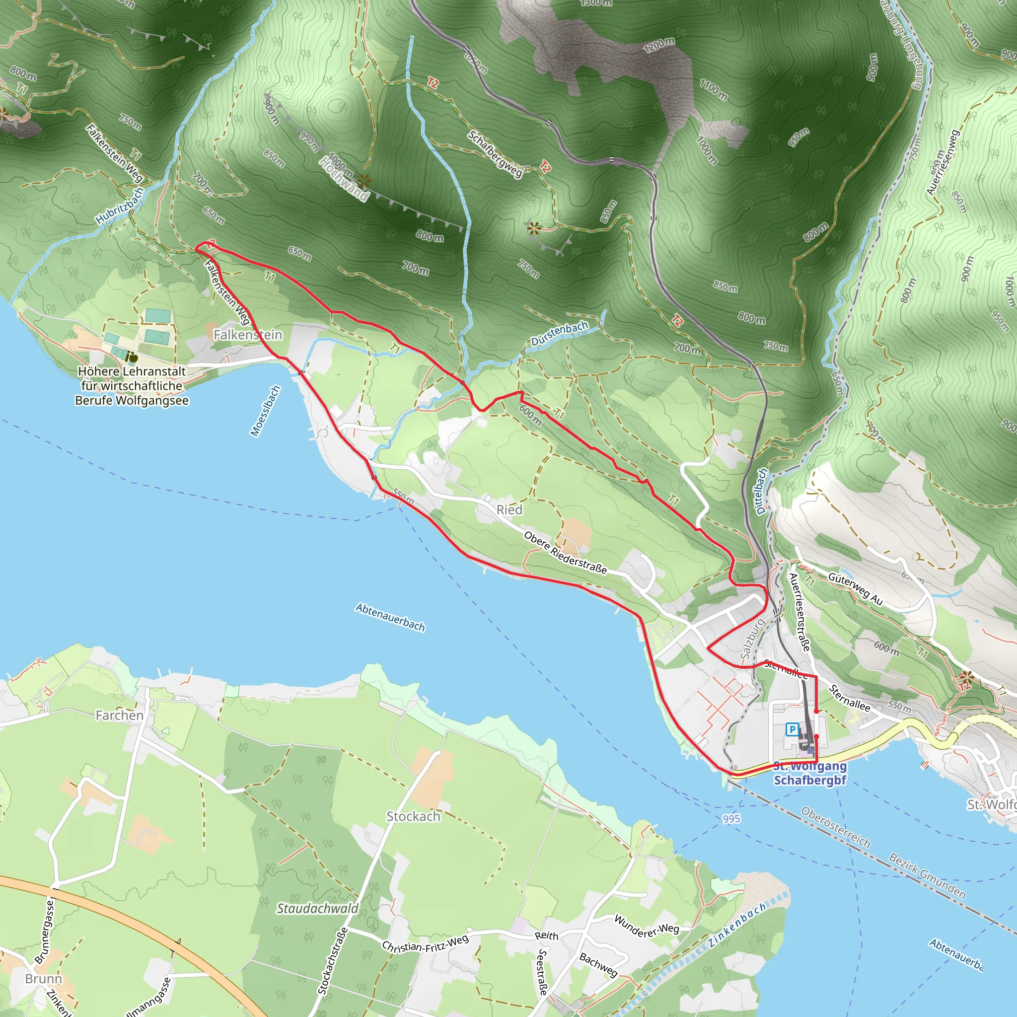 Ried Loop Hike mobile static map