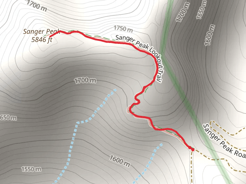Sanger Peak Lookout Trail