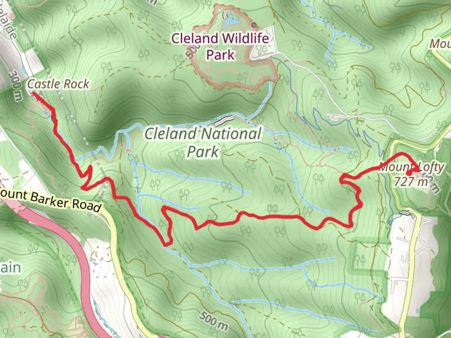 An image depicting the trail Adventure Trail and its surrounding area.
