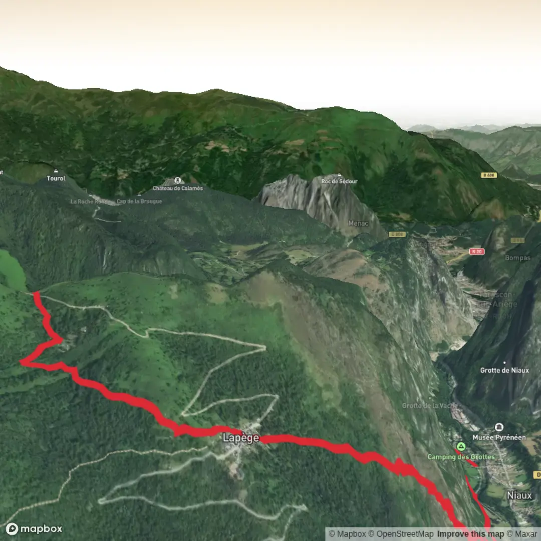 An image depicting the trail Parc Naturel Régional Pyrénées Ariégoises Long Loop and its surrounding area.