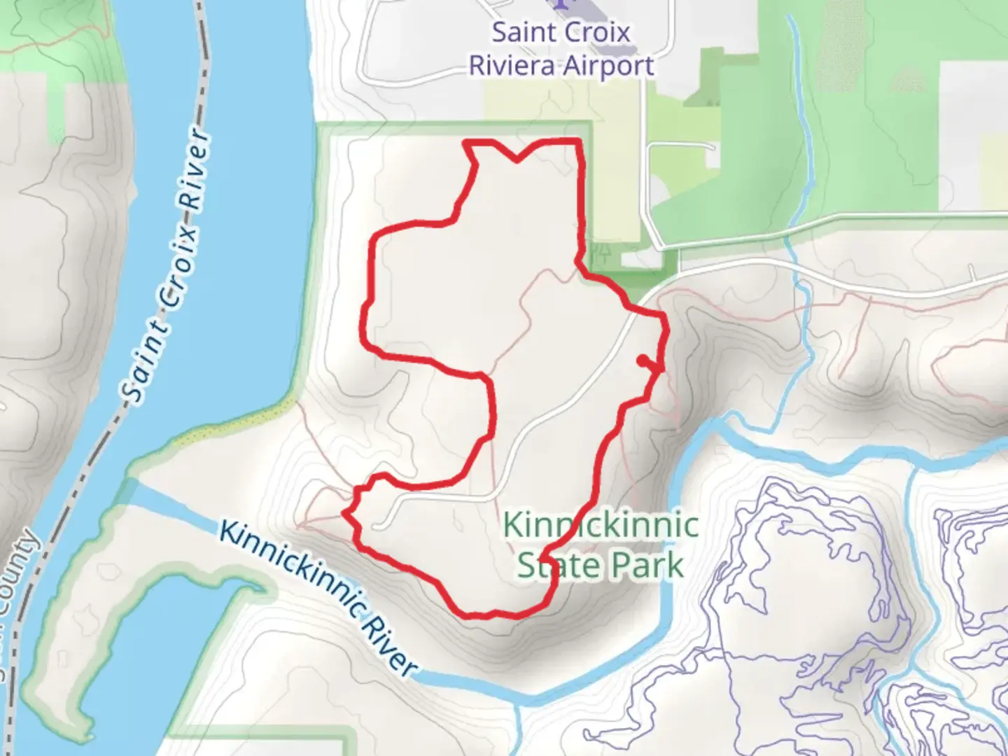 An image depicting the trail Green and Purple Loop Trail and its surrounding area.
