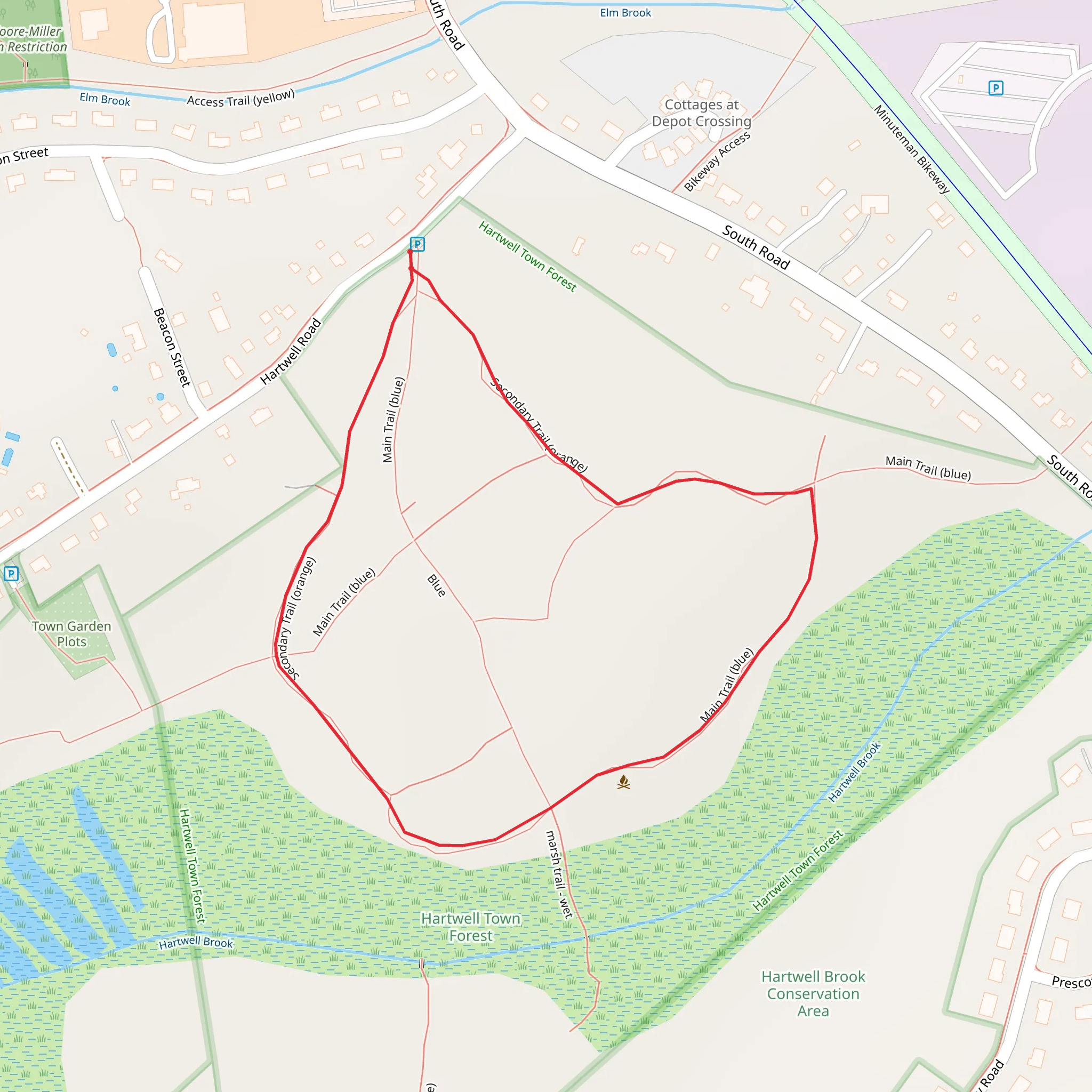 Bedford Circuit mobile static map