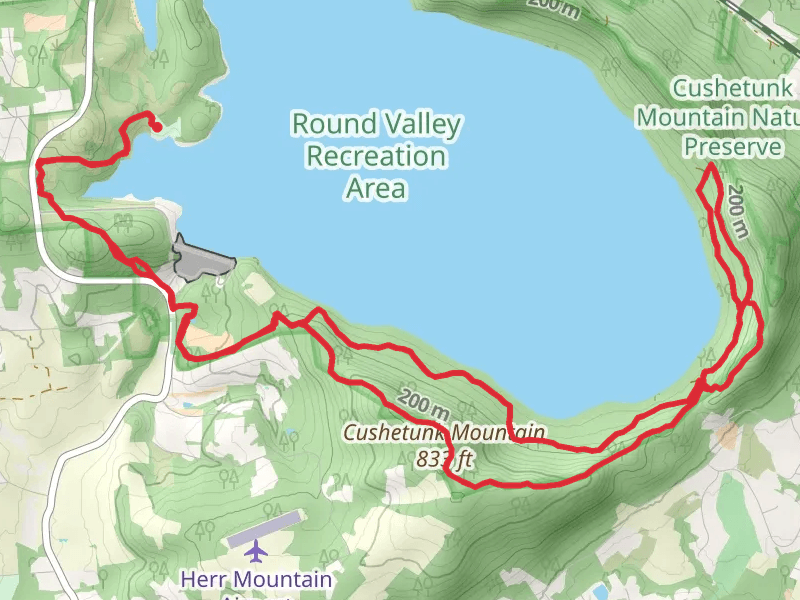 Round Valley Reservoir and Red Cushetunk Loop Trail