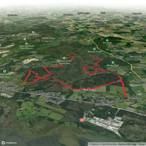 Northport Heath, Woolsbarrow Fort and Morden Bog Reserve Loop
