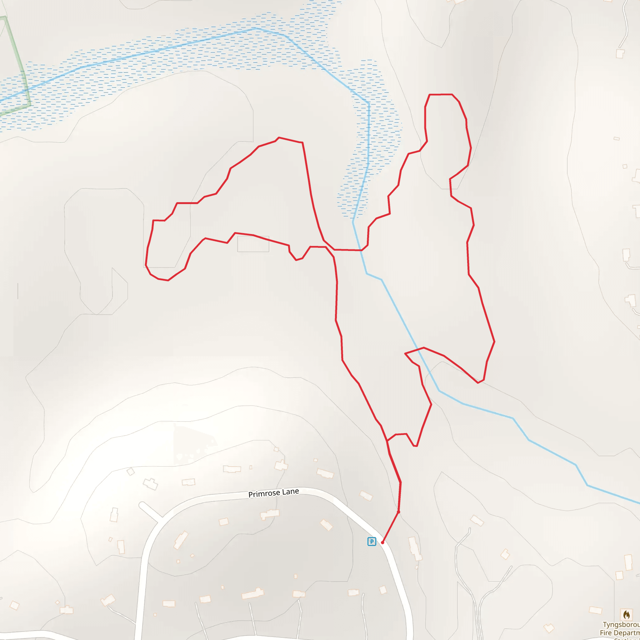 Primrose Lane Loop - North mobile static map