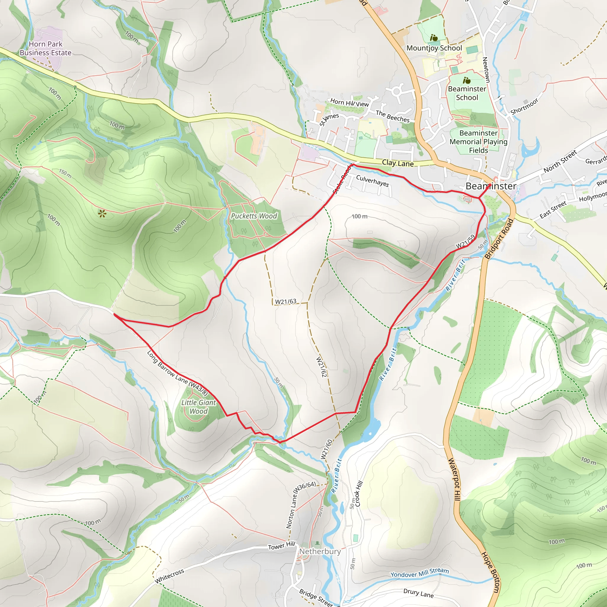 Stokewater Meadow Donkey Walking Days Loop mobile static map