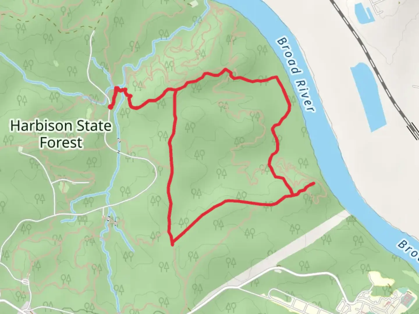 An image depicting the trail Midlands Mountain Loop Trail and its surrounding area.