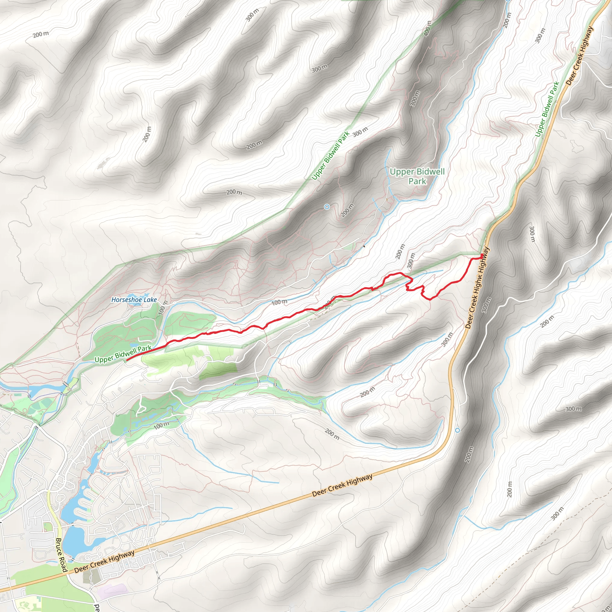 Guardian Trail and South Rim Trail mobile static map