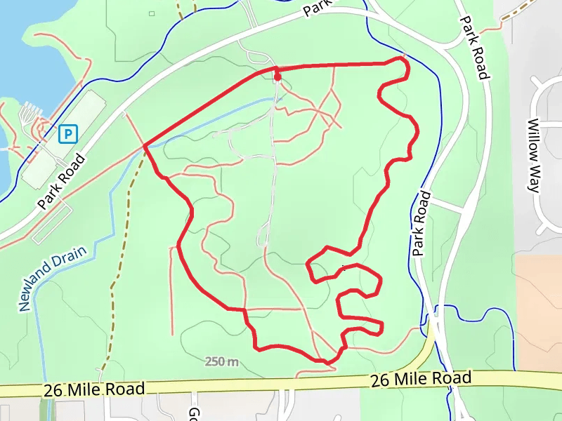 Stony Creek Metropark Trolly Loop Trail