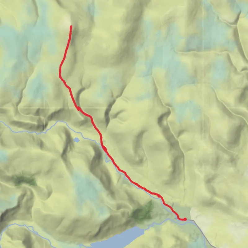Hike from Tarfside mobile static map
