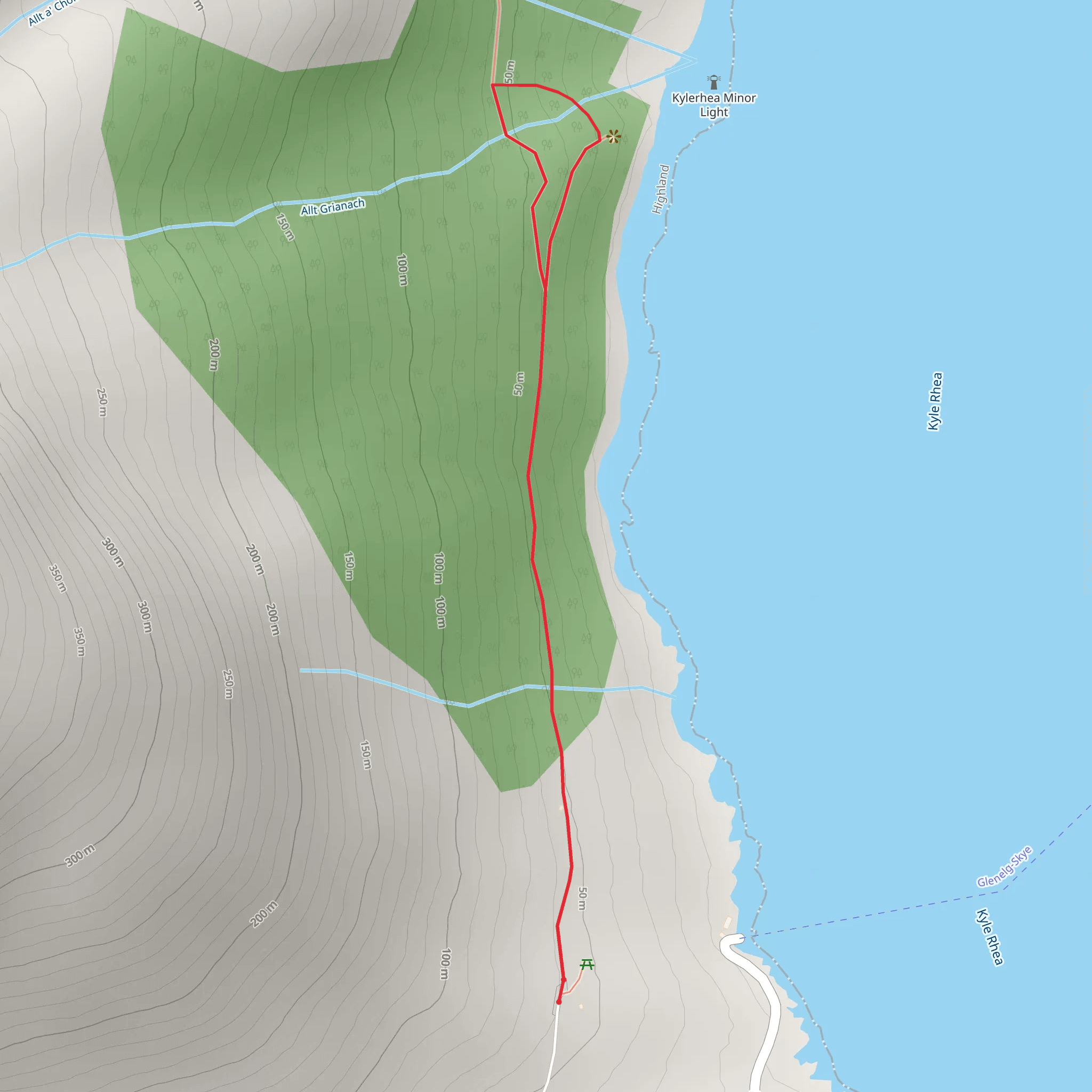 Marine Mammal Trail from Kylerhea mobile static map