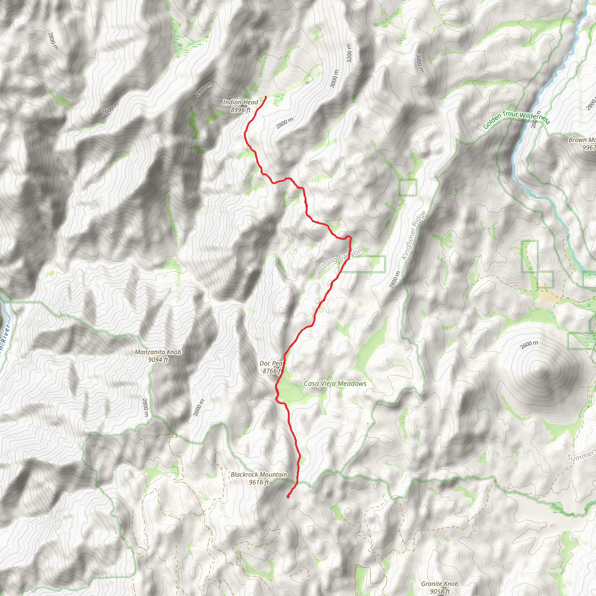 Casa Vieja and River Springs Trail mobile static map