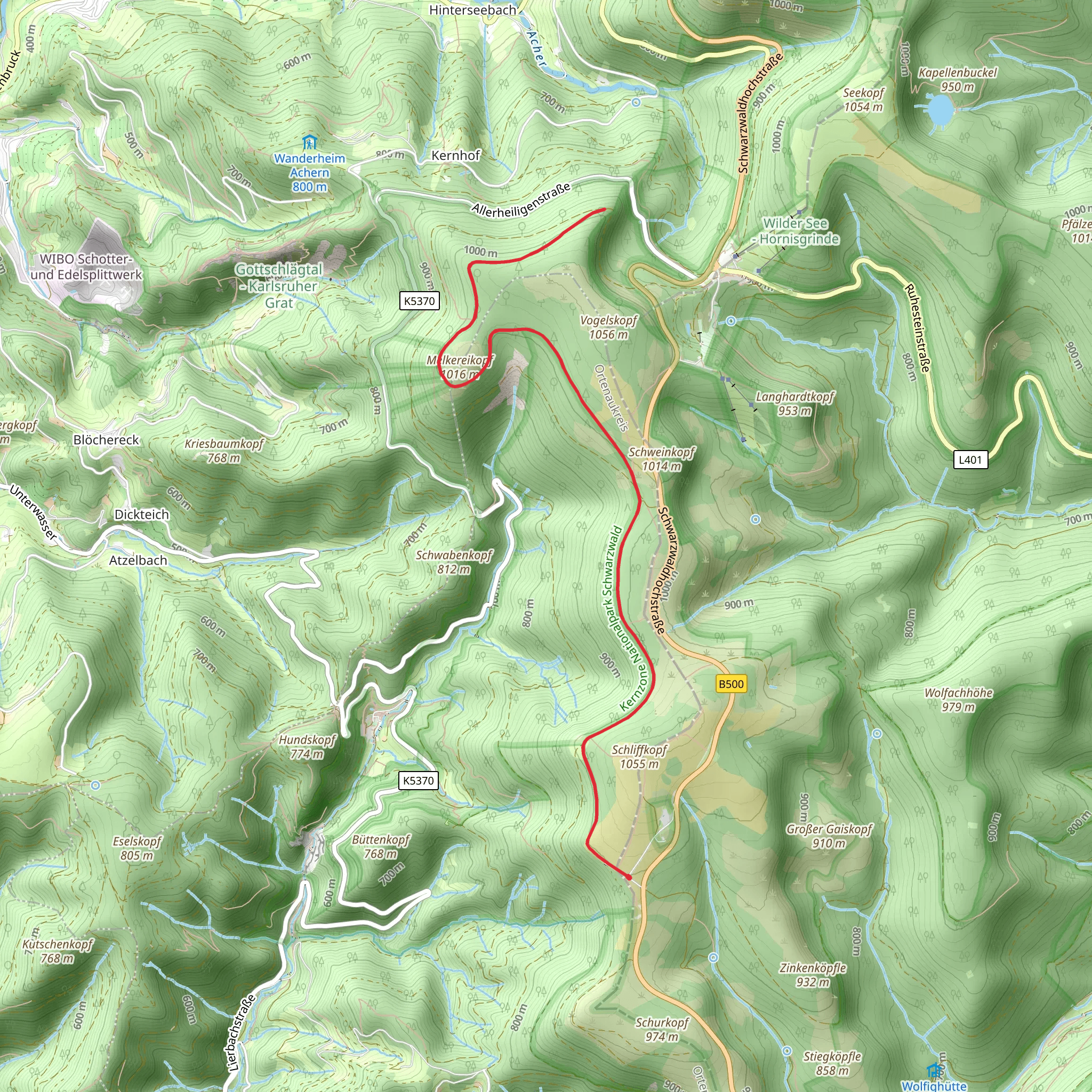 Melkereikopf Walk mobile static map