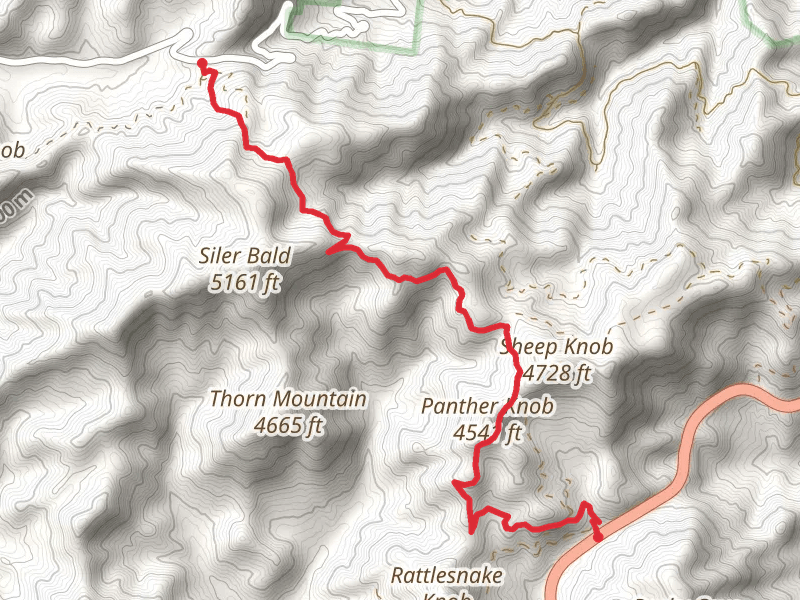Wayah Crest to Winding Stair Gap via Appalachian Trail