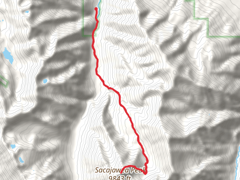 Sacajawea Peak via Hurricane Creek Trail