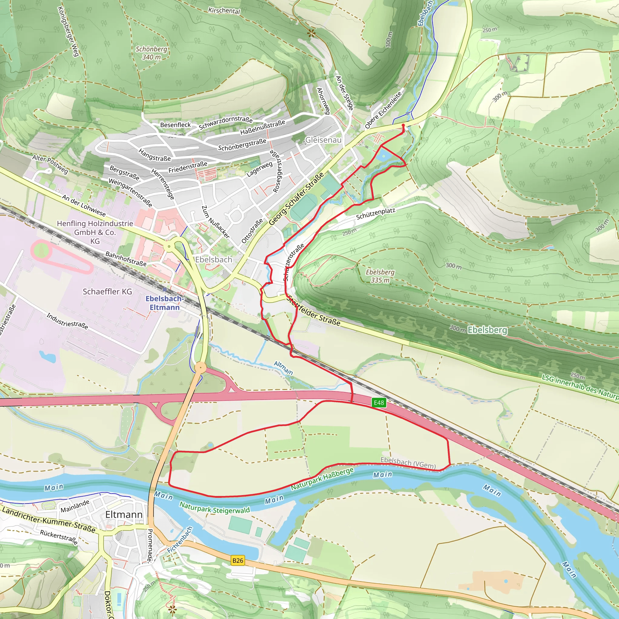 Schloesser Runde and Lauftour EBL3 mobile static map