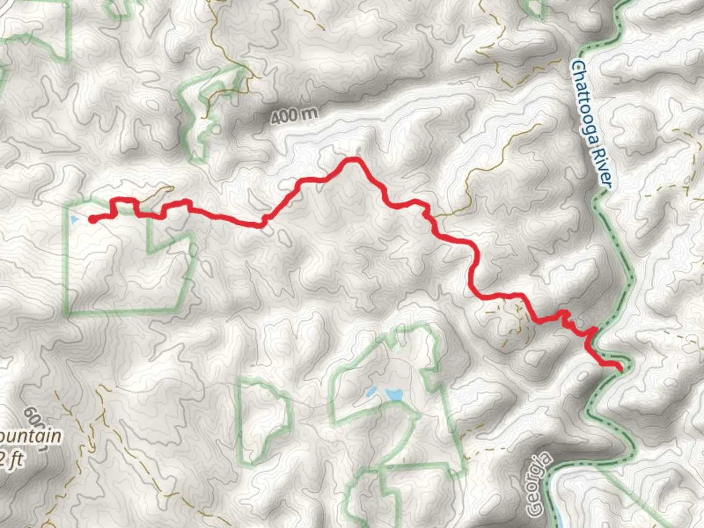 An image depicting the trail Water Gauge Road and its surrounding area.