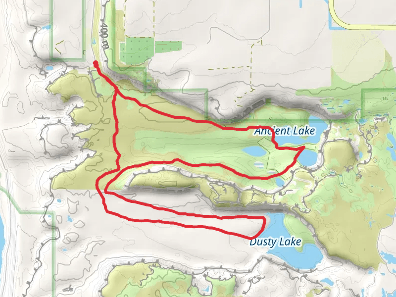 Dusty Lake Trail and Ancient Lake Trail
