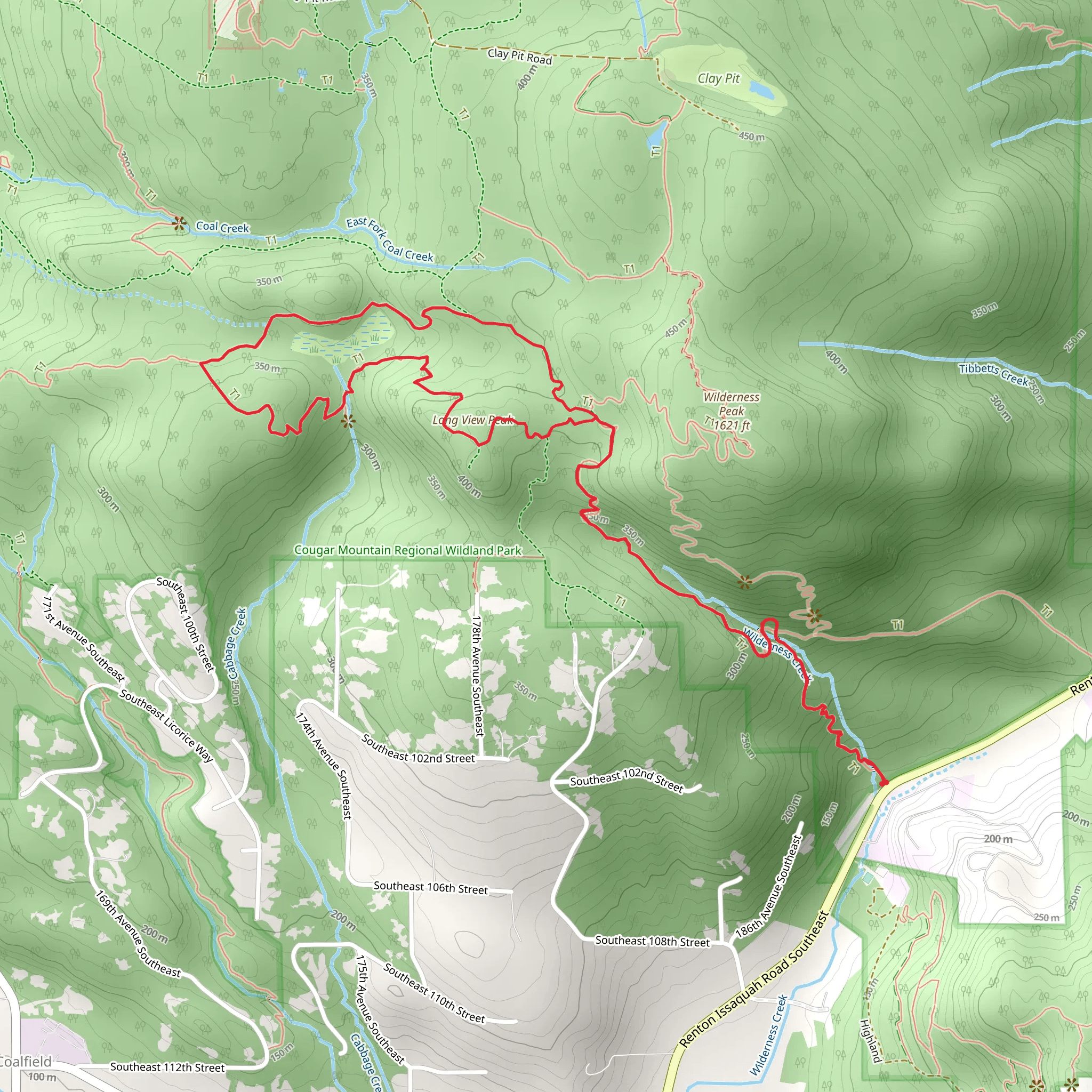 Shy Bear Trail and Deceiver Trail mobile static map