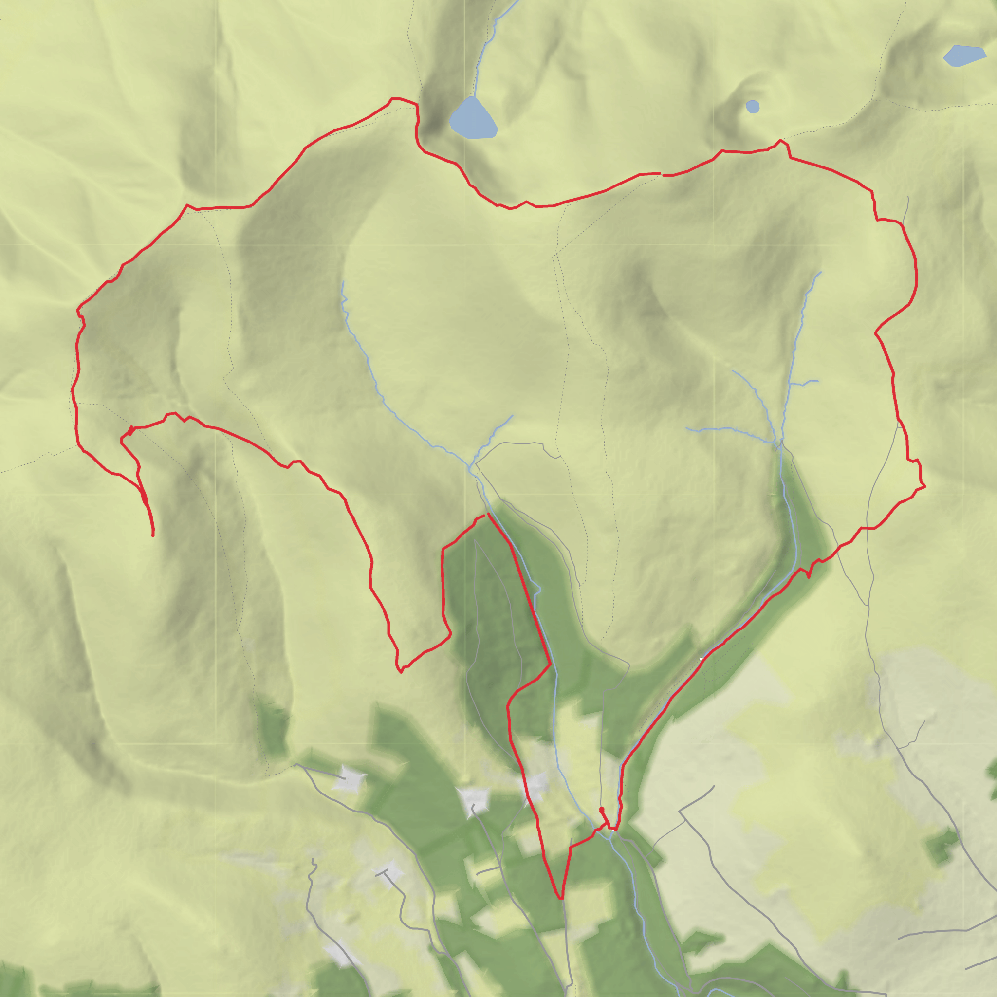 Galty Mountain Loop mobile static map