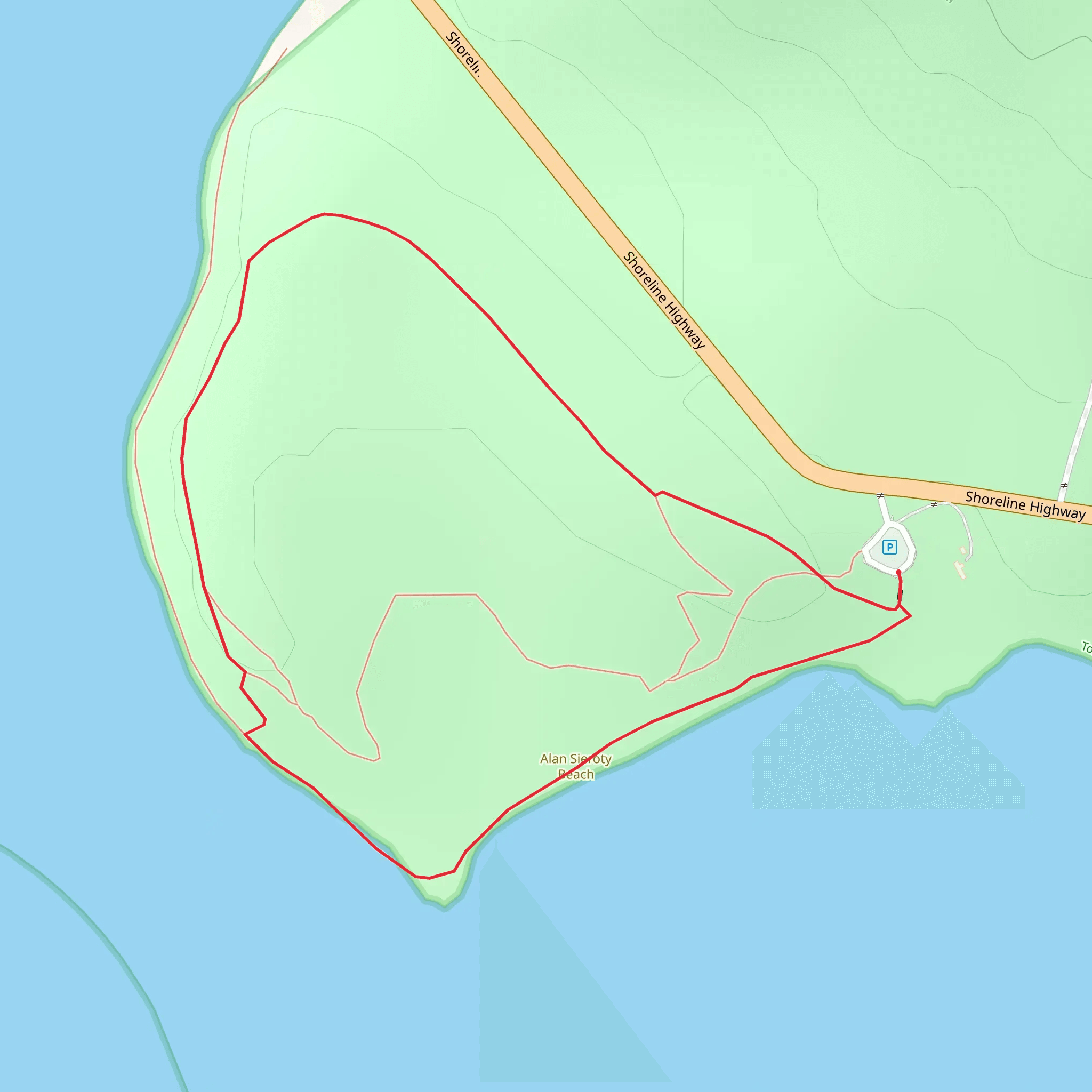 Millerton Point Loop mobile static map