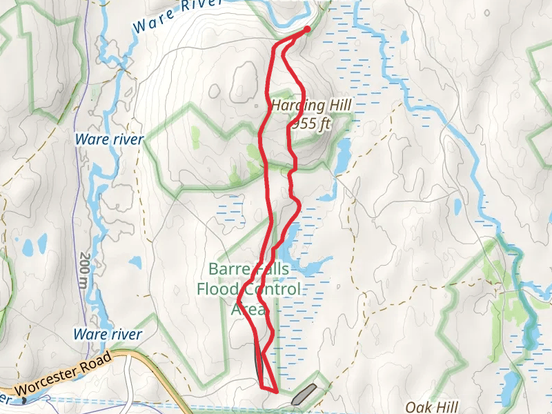Parker Cemetery to Hardilng Hill Loop Trail