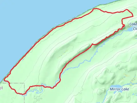 LaFayette and Miscowawbic Peak via Lake Superior Trail