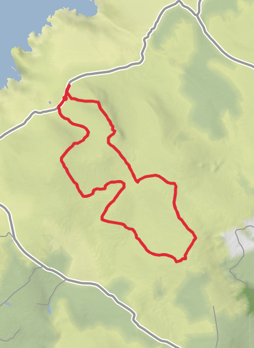 Hike on ​Carn Galver & Watch Croft mobile static map