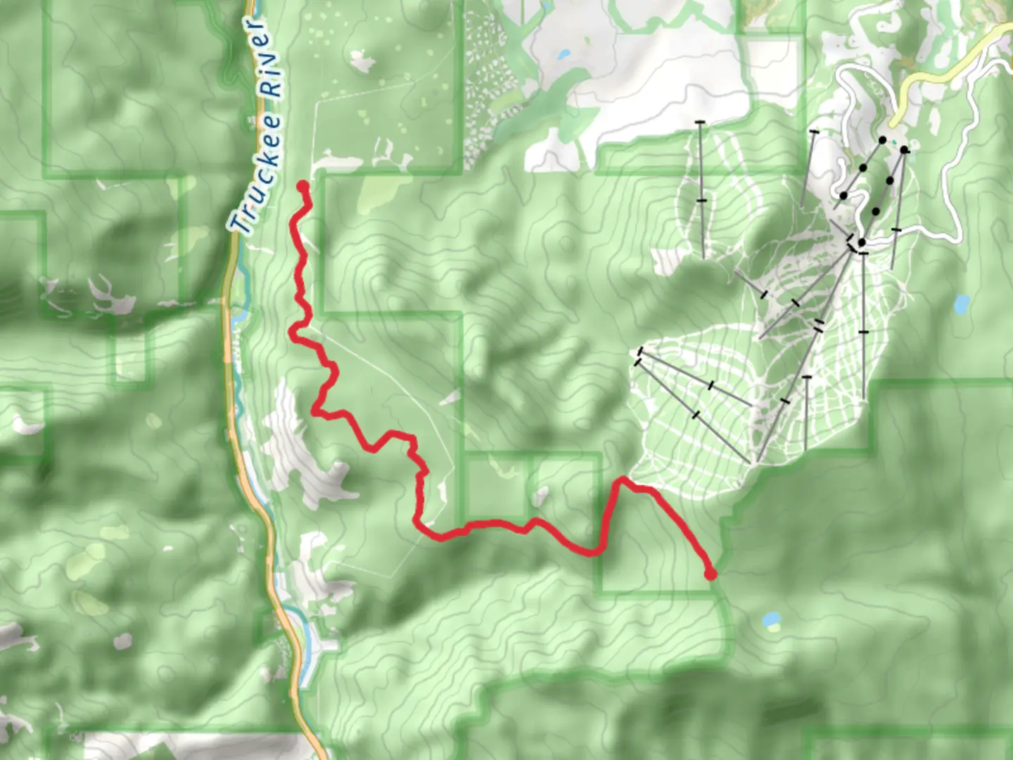 An image depicting the trail Big Chief Trail and its surrounding area.