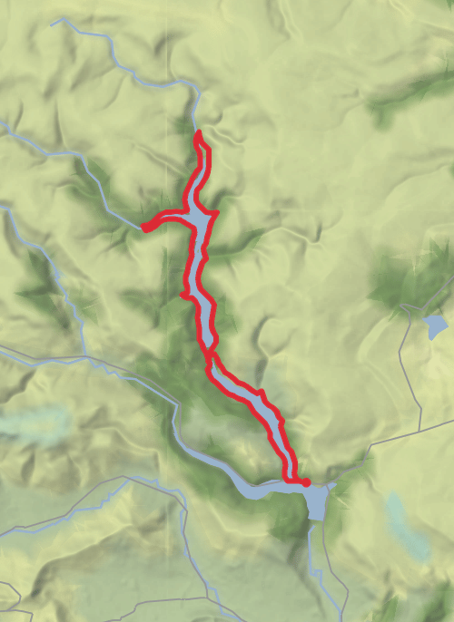 High Peak Hiking mobile static map