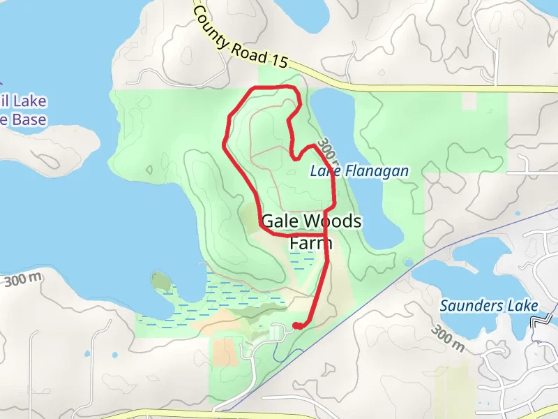 Gale Woods Farm and Lake Flanagan Westside Loop