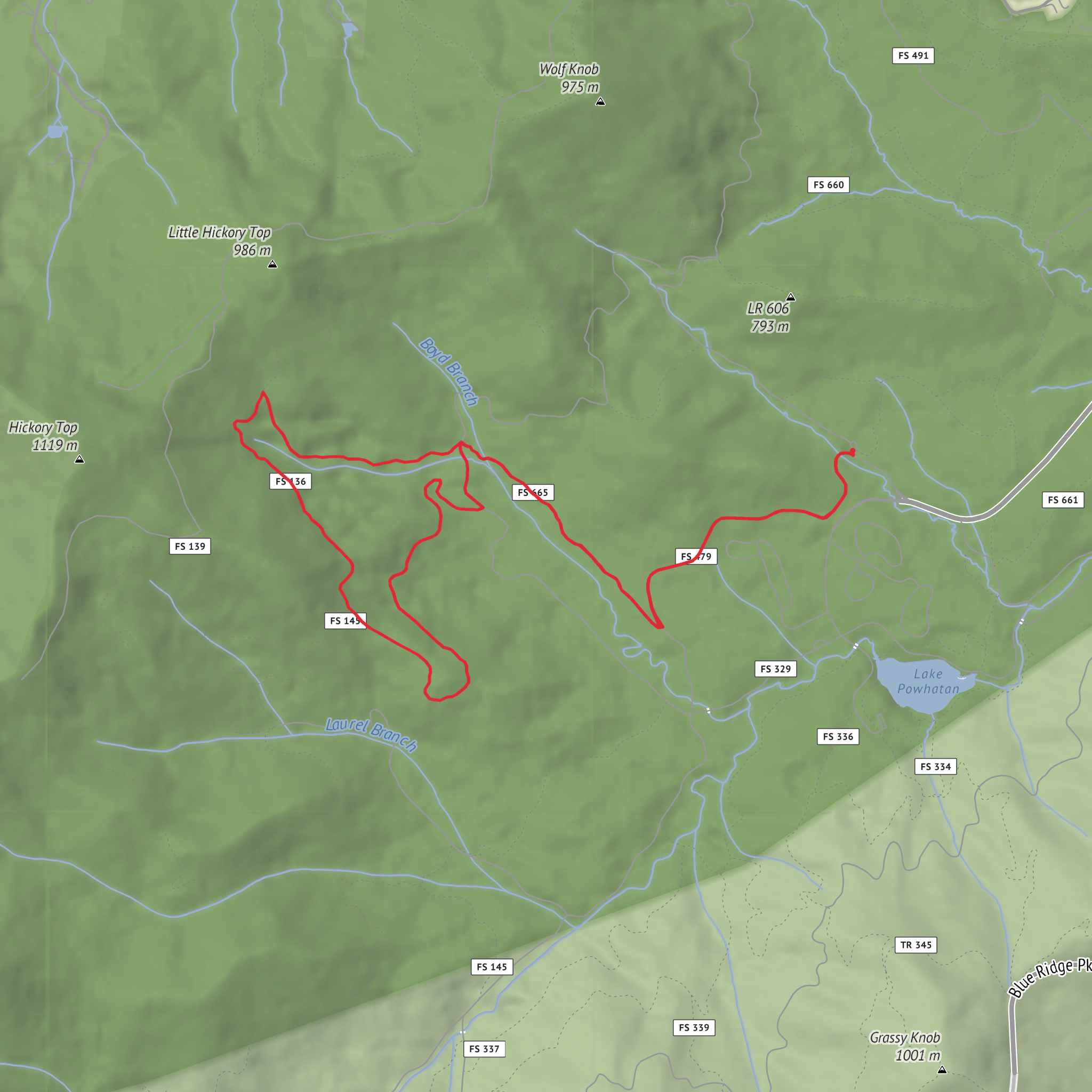 Boyd Branch Circular mobile static map