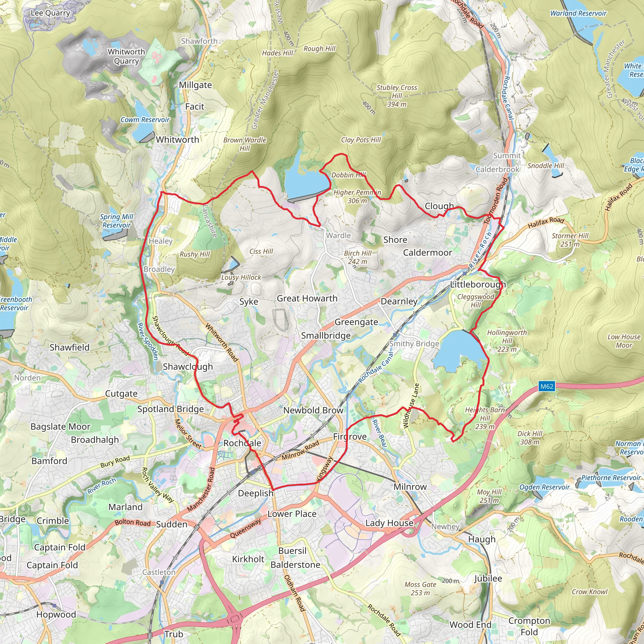 Rochdale Loop mobile static map