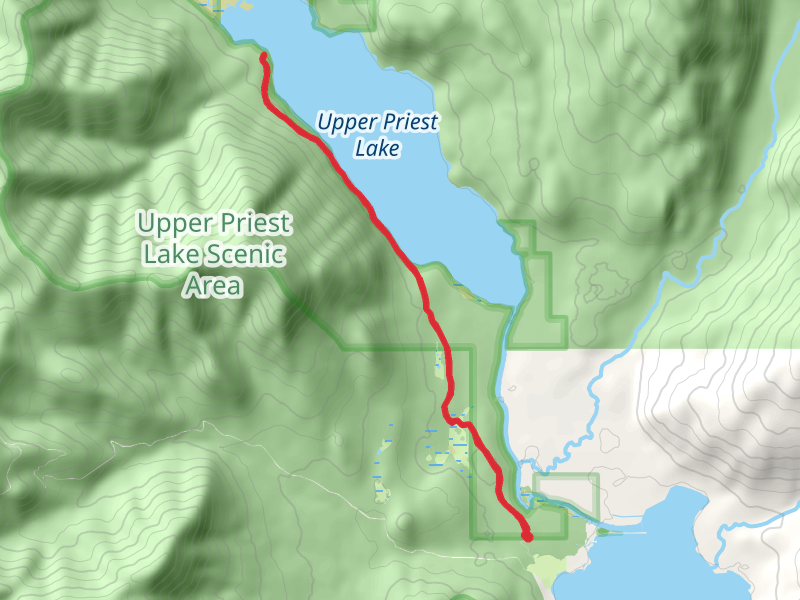 Upper Priest Lake via Navigation Trail