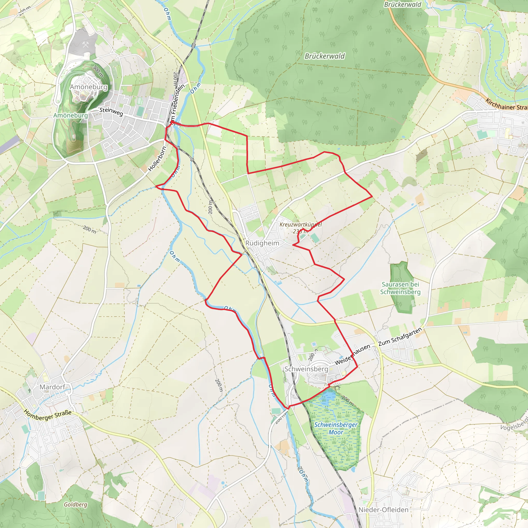 Geotour Kreuz and Quer mobile static map
