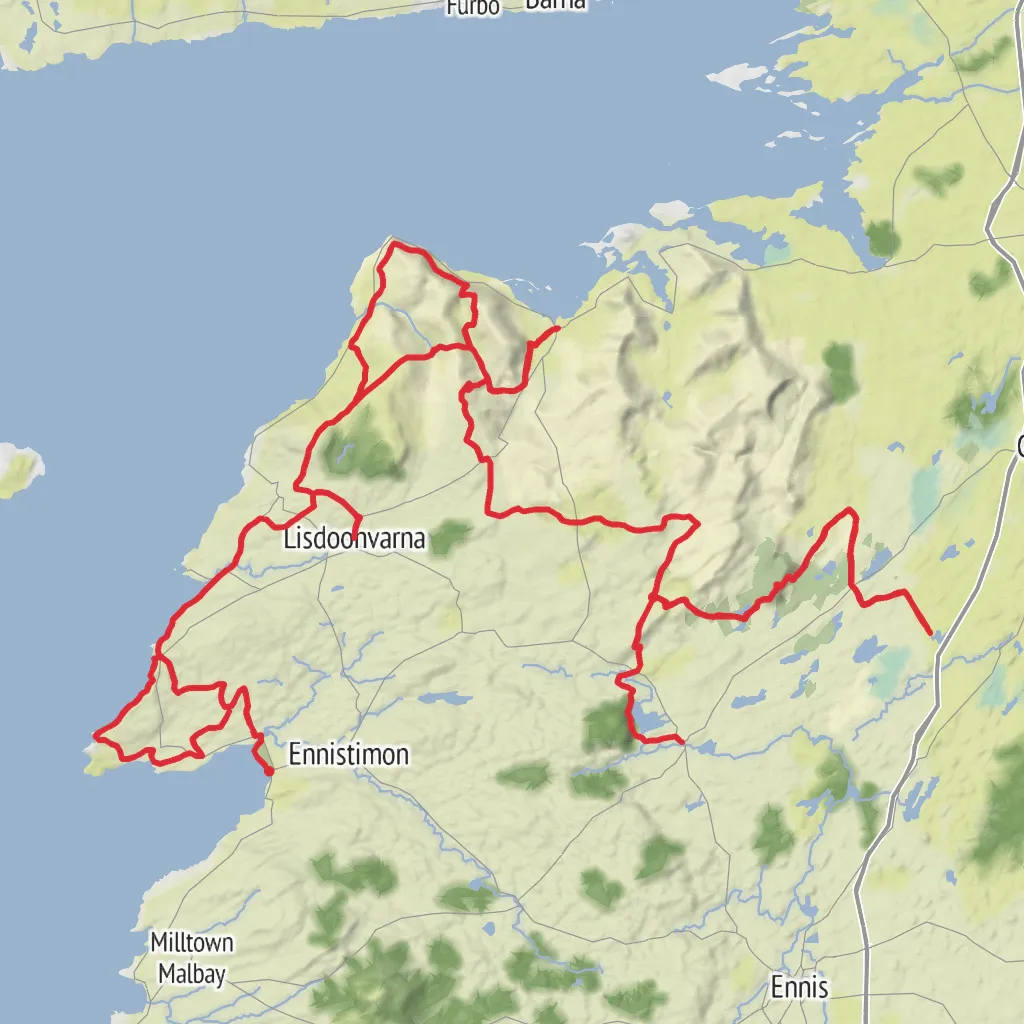 Burren Way mobile static map