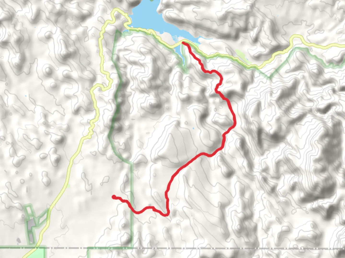 An image depicting the trail Dutchman and Boulder Canyon Trail and its surrounding area.