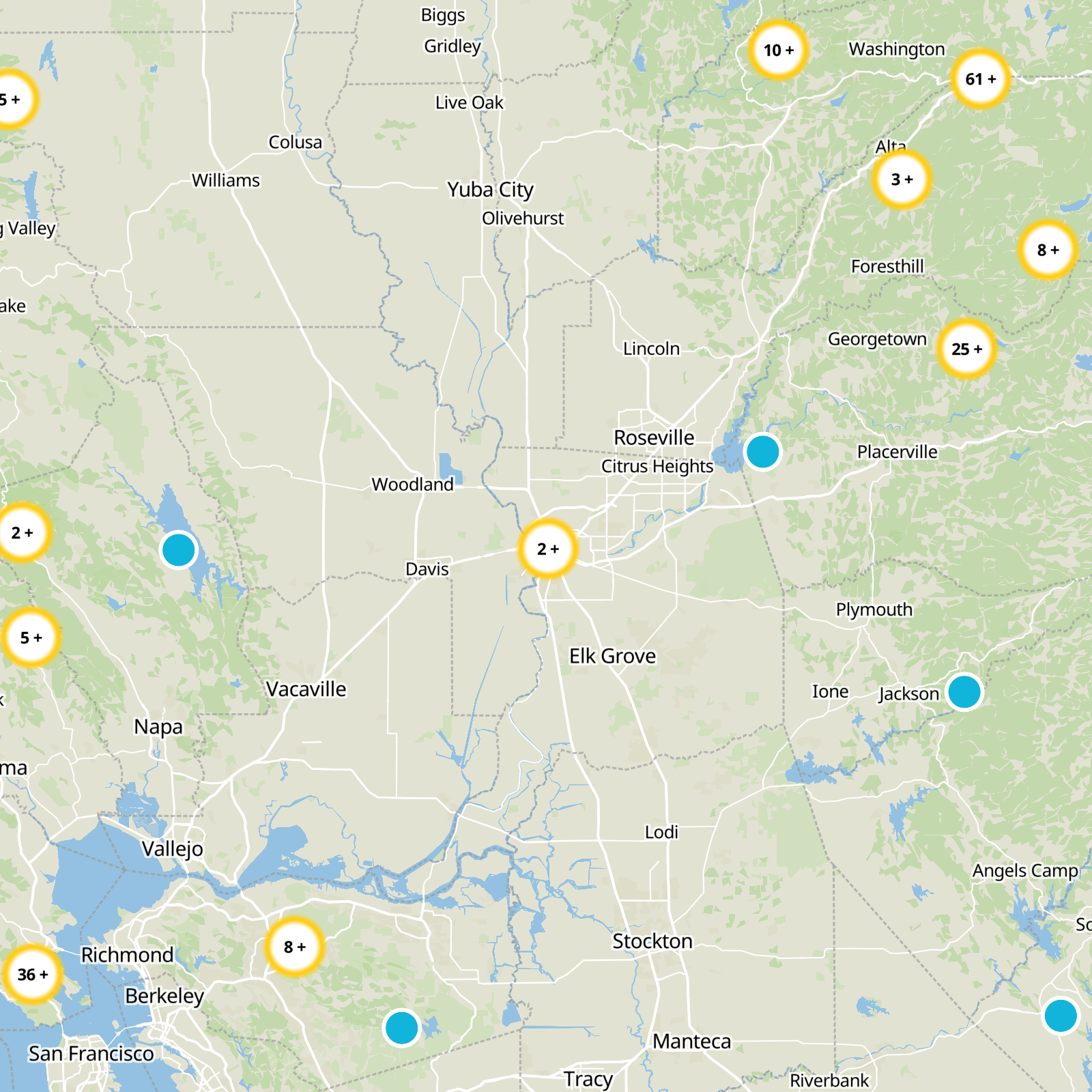 Sacramento County Static Map