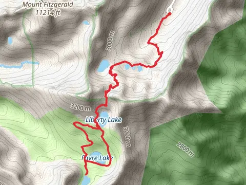 Dollar Lake, Lamoille Lake, Liberty Lake, Favre Lake and Castle Lake Loop