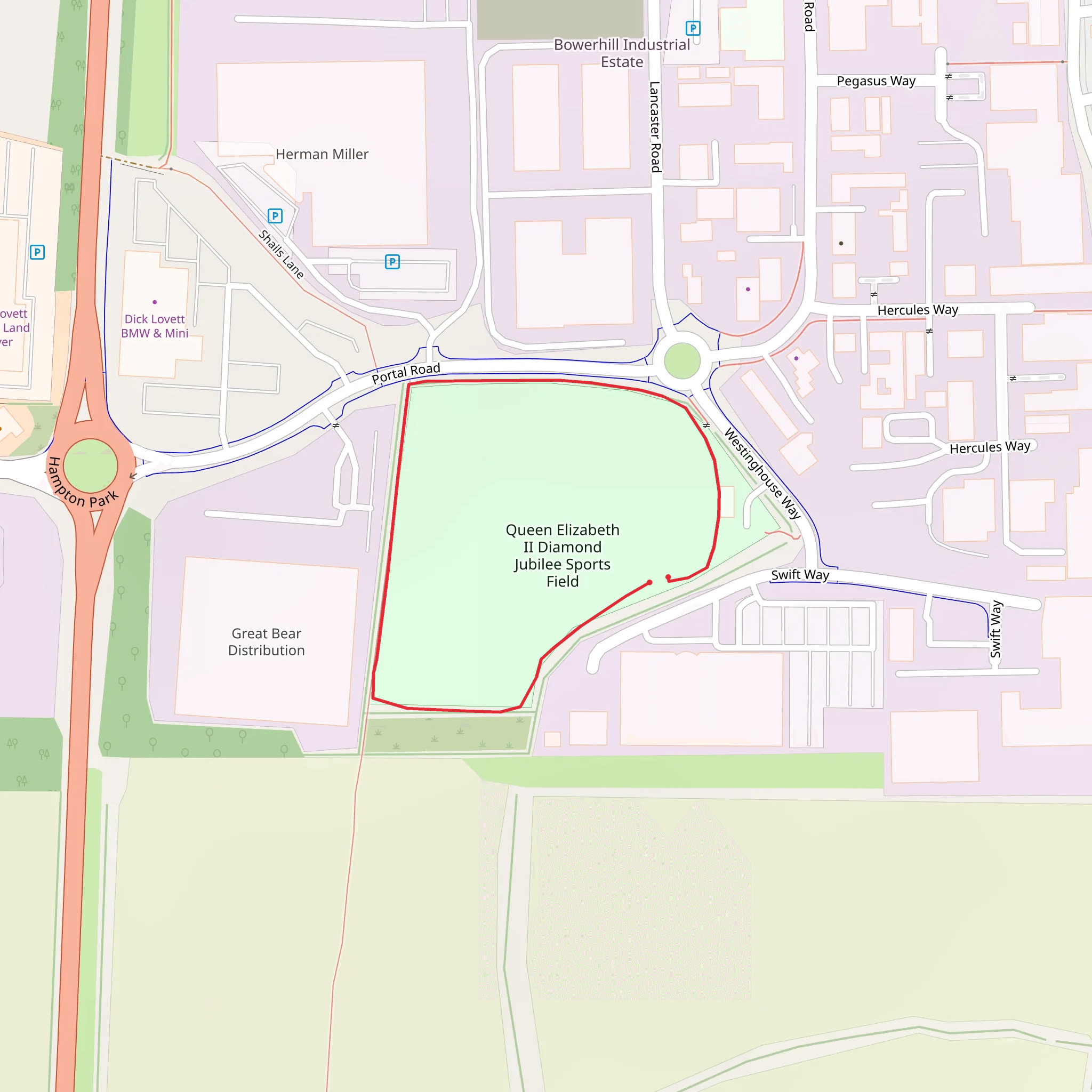 Works Loop mobile static map
