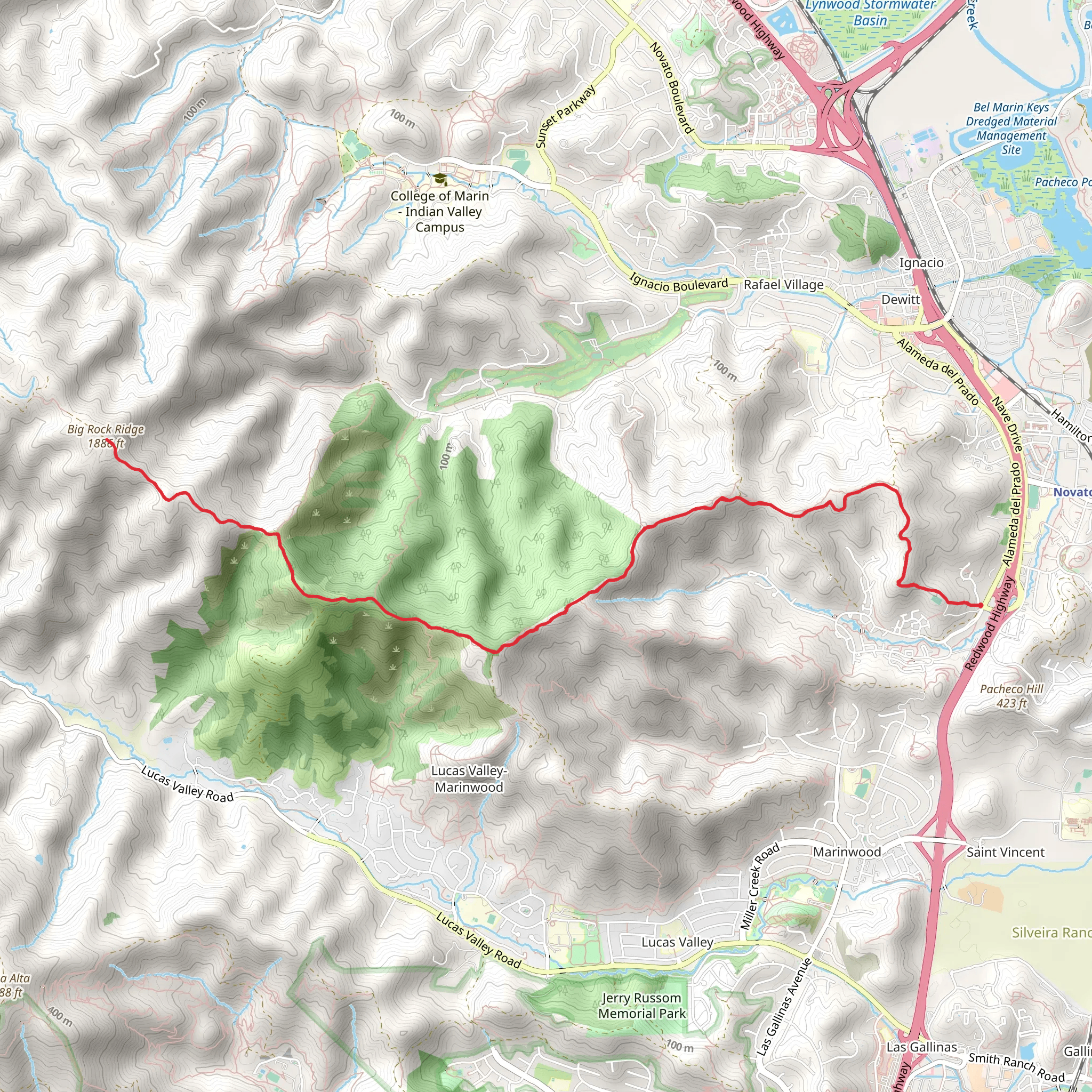Big Rock Ridge mobile static map