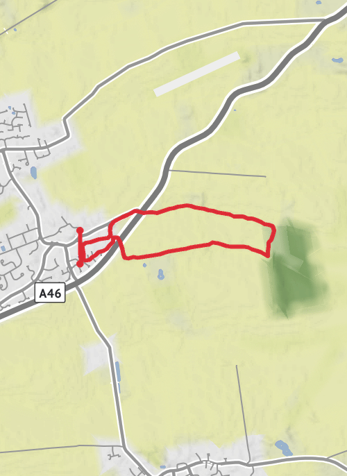 Hike from Dunholme mobile static map