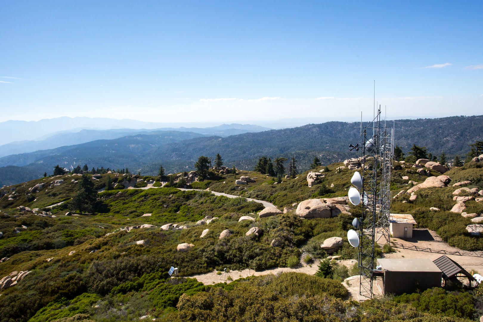 An image depicting the trail Keller Peak from Keller Peak Road and its surrounding area.