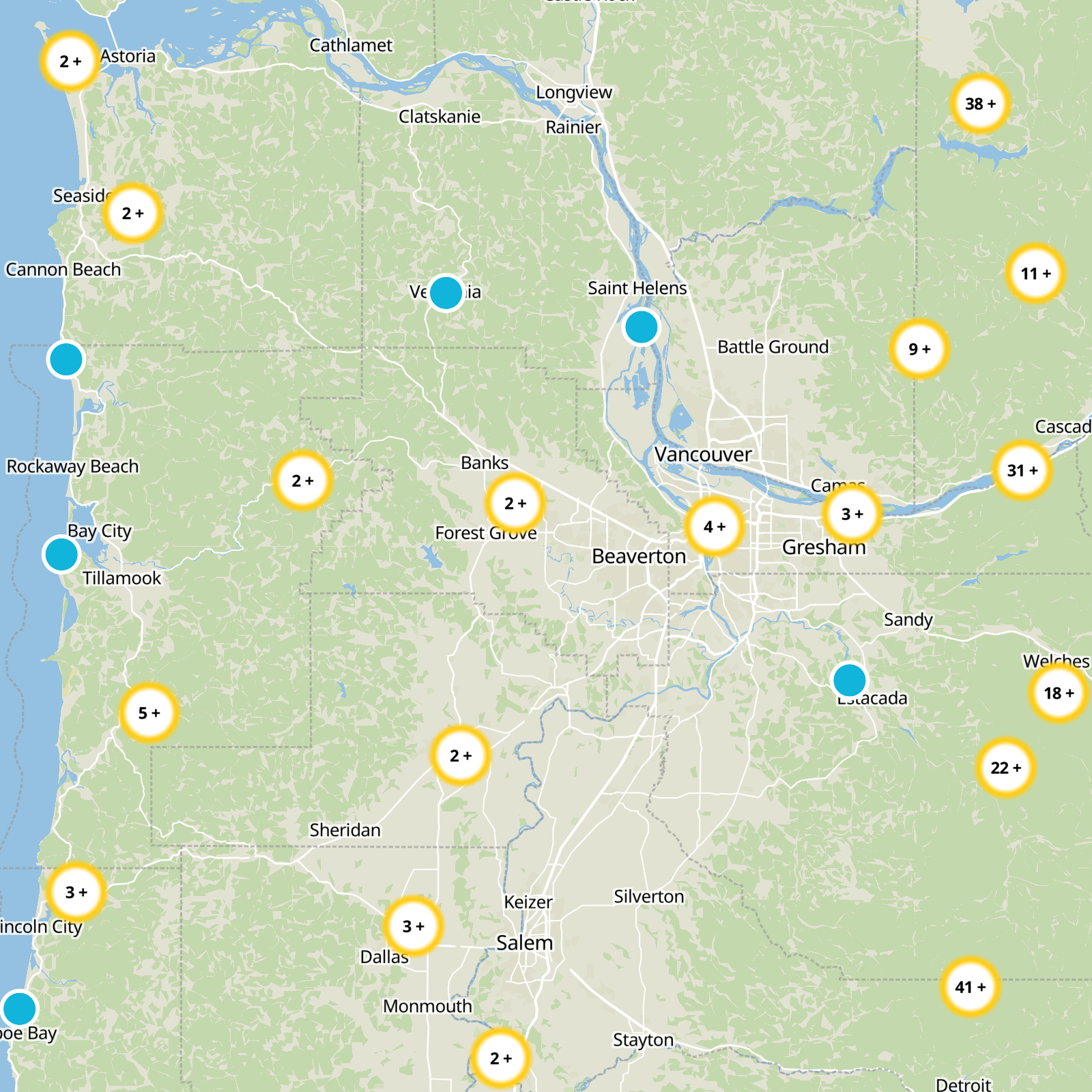 Washington County Static Map