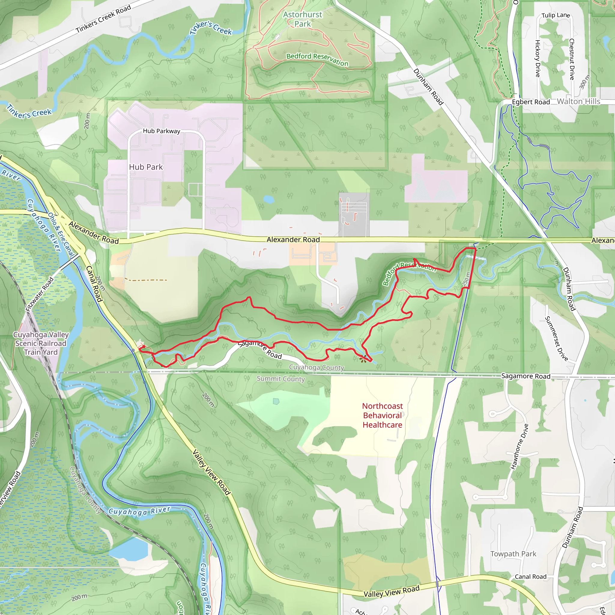 Sagamore Creek Loop mobile static map