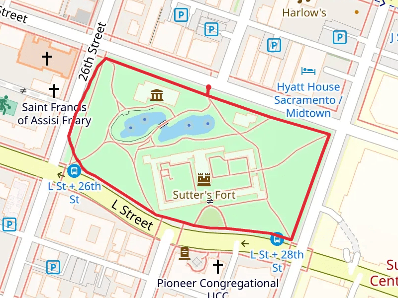 Sutter's Fort State Historic Park Loop