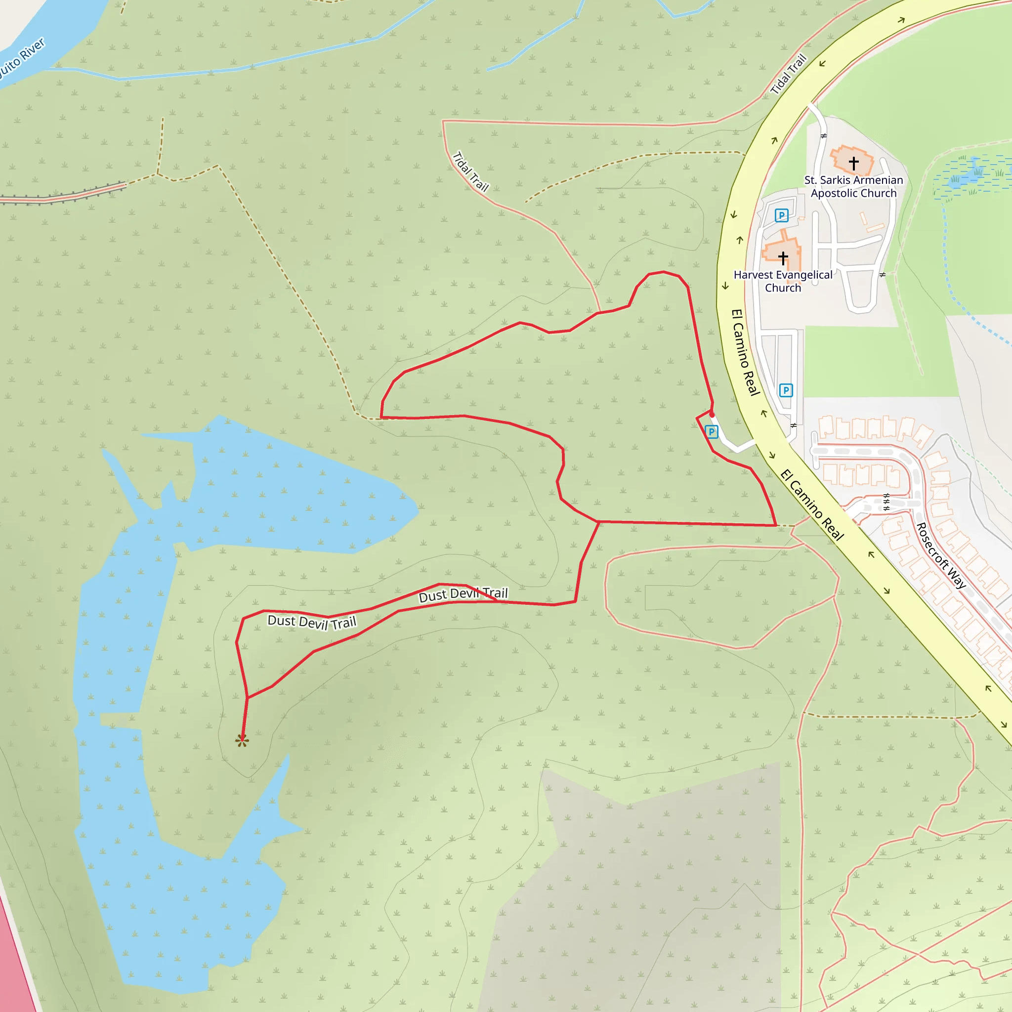 Overlook Park Loop mobile static map
