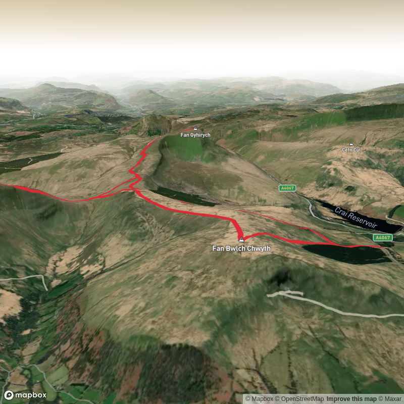 Fan Gyhirych, Fan Nedd & Fan Bwlch Chwyth